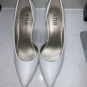 White Stilletto Heels